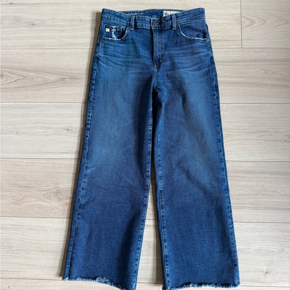 AG SAIGE WIDE LEG CROP JEANS IN 7 YEARS ANTWERP Size 26 - Picture 4 of 6